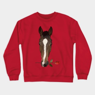 Horse and Rose Crewneck Sweatshirt